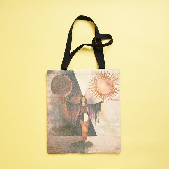 Cosmic Collage Tote Bag  - get FREE gift with purchase ($10 value) - Picture 1 of 5